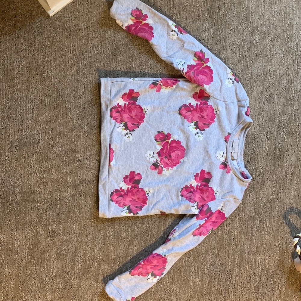 Loft floral crop sweatshirt